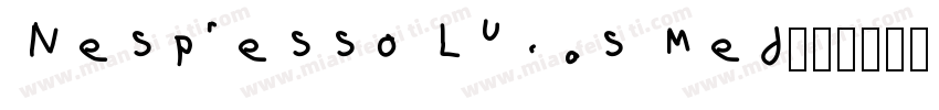Nespresso Lucas Med字体转换